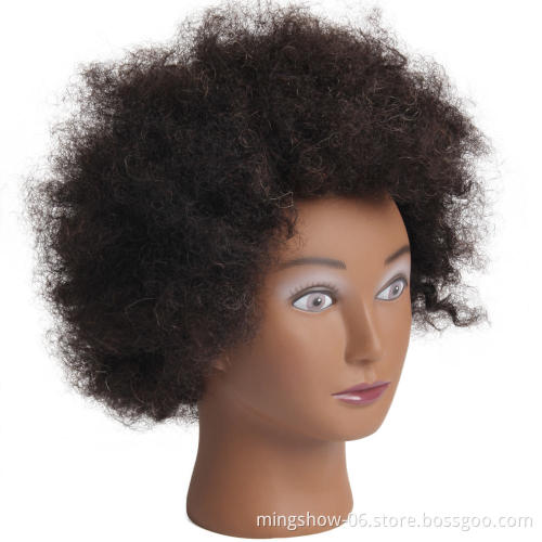 Realistic african american training mannequin head afro for hair schools